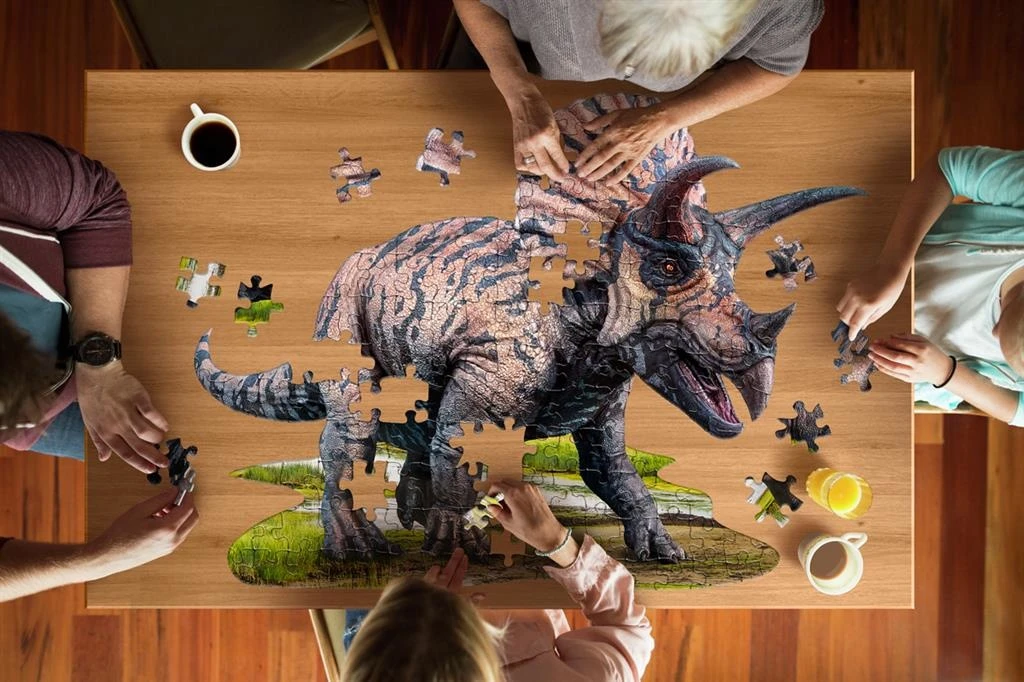 Puzzel I AM - Triceratops 100 Stukjes 5 Puzzel I AM - Triceratops 100 Stukjes - Afbeelding 3