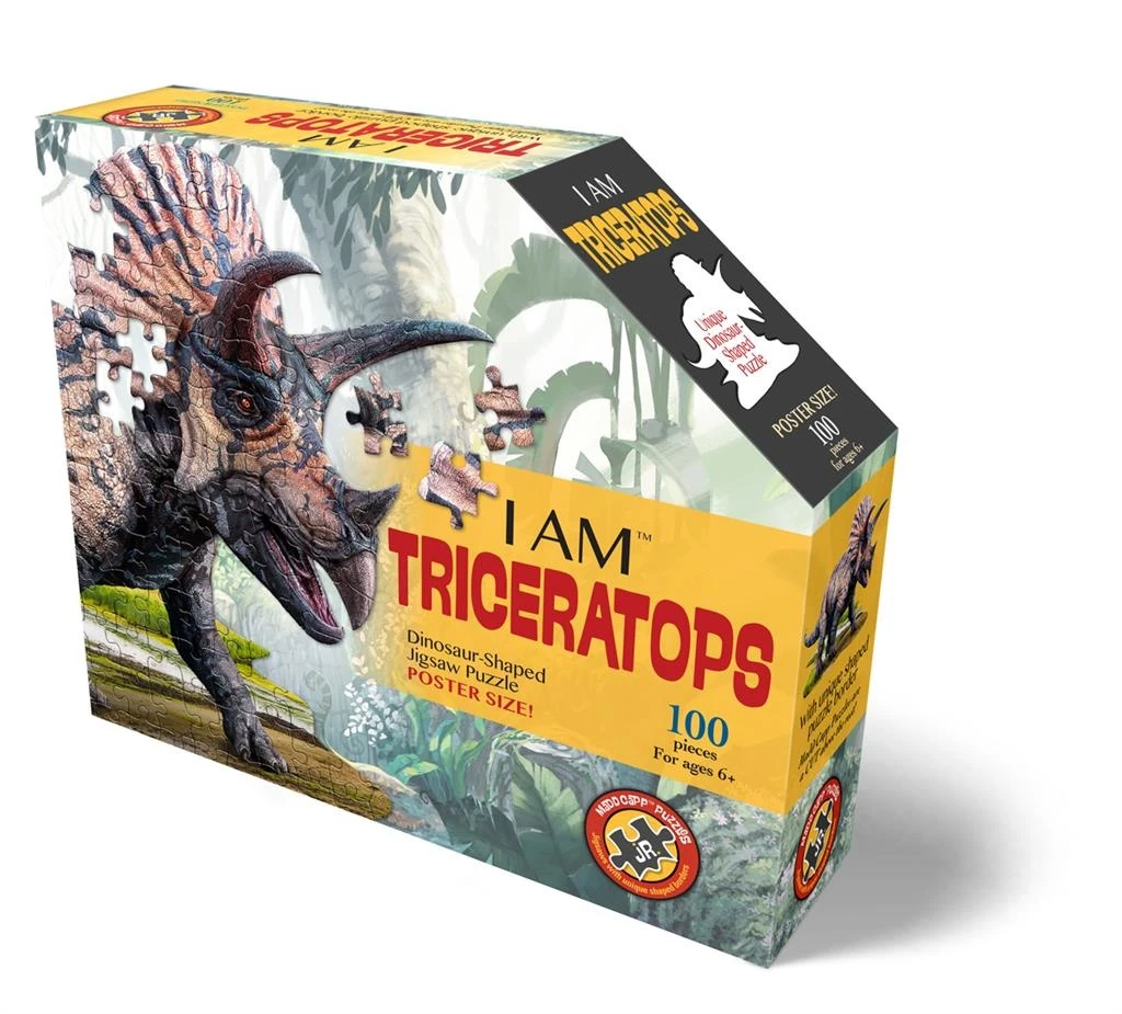 Puzzel I AM - Triceratops 100 Stukjes 6 Puzzel I AM - Triceratops 100 Stukjes - Afbeelding 4