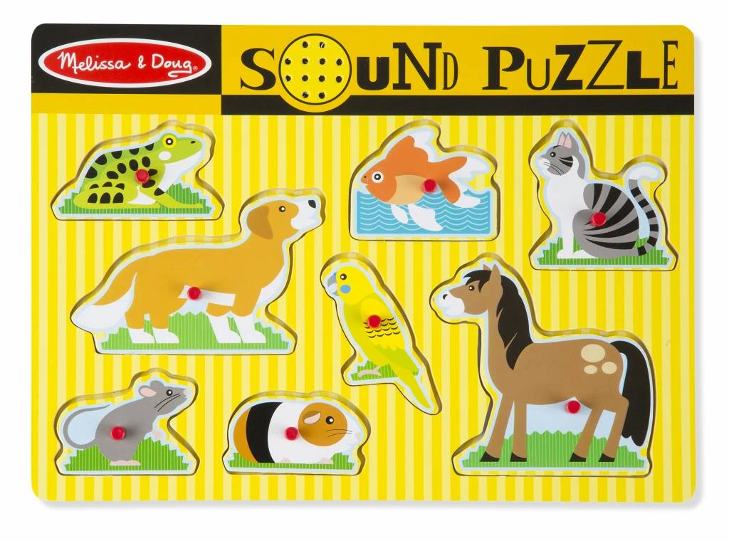 Melissa & Doug Melissa And Doug Houten Huisdieren Puzzel Met Geluid 3 Melissa & Doug Melissa And Doug Houten Huisdieren Puzzel Met Geluid