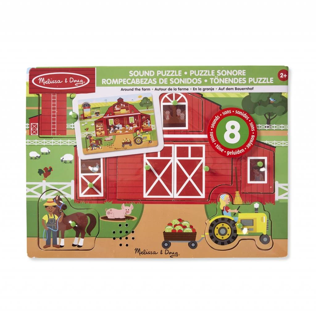Melissa & Doug Melissa And Doug Houten Puzzel Met Geluid 'Op De Boerderij' 3 Melissa & Doug Melissa And Doug Houten Puzzel Met Geluid 'Op De Boerderij'