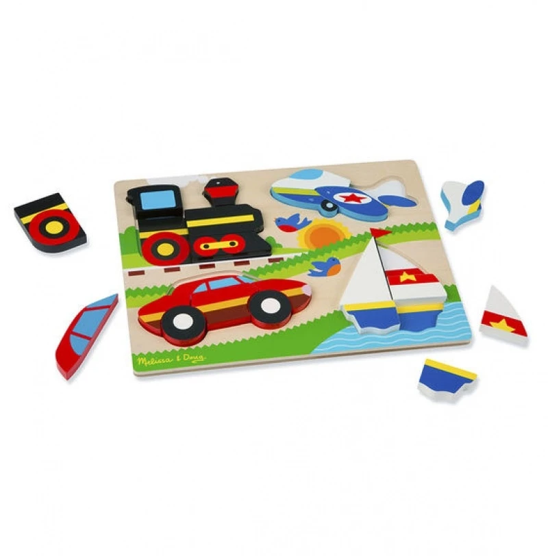 Melissa & Doug Melissa And Doug Houten Puzzel Voertuigen 20 Stukjes 4 Melissa & Doug Melissa And Doug Houten Puzzel Voertuigen 20 Stukjes - Afbeelding 2