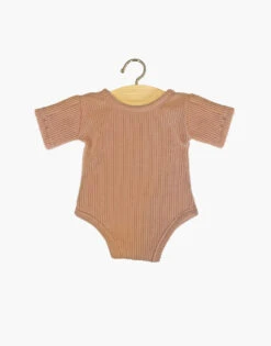 Minikane Romper Geribbeld - Brown Suger