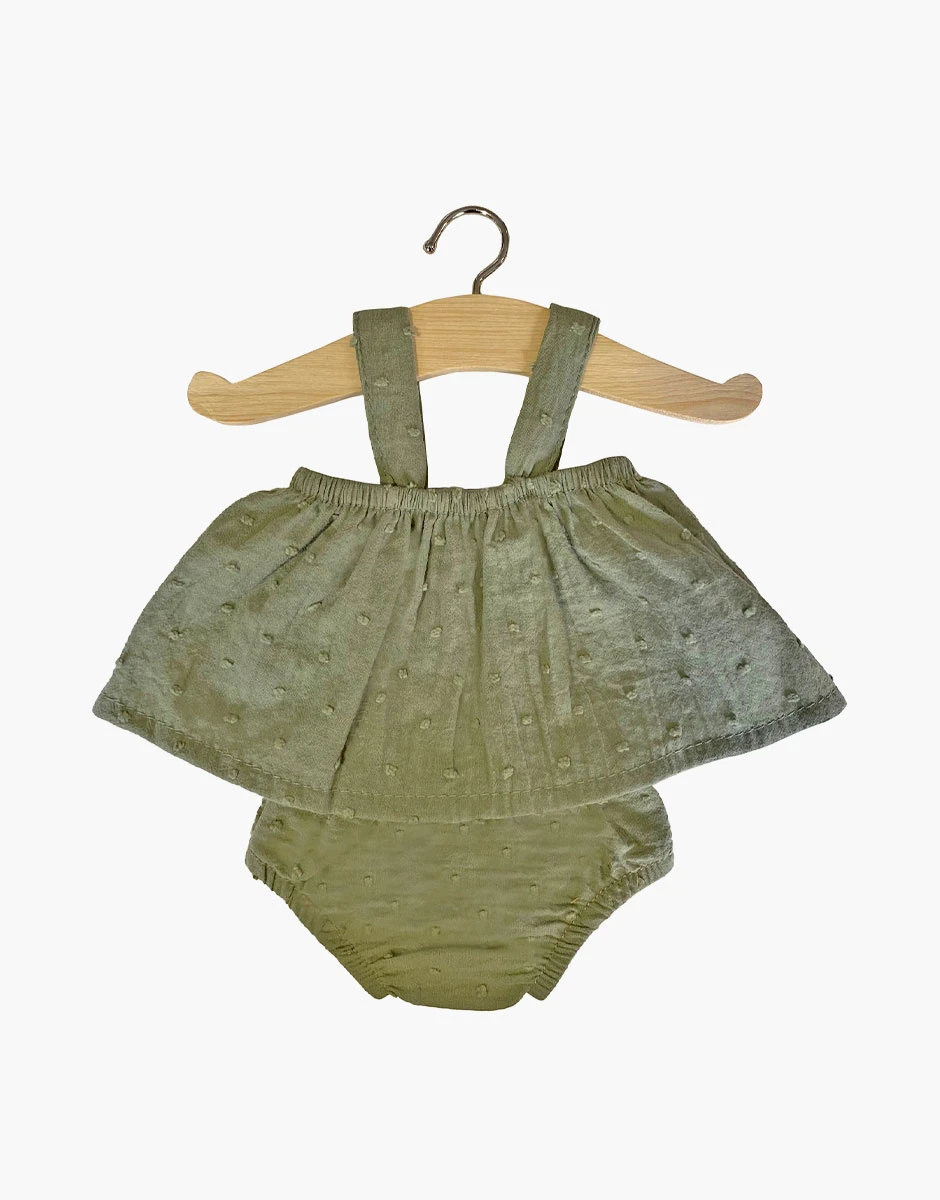 Minikane Set Mila - Amandelgroen 3 Minikane Set Mila - Amandelgroen