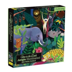 Mudpuppy Puzzel 500 Stukjes - Glow In The Dark - Jungle
