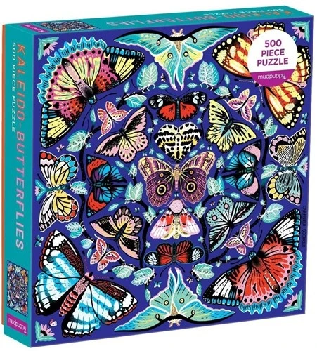 Mudpuppy Puzzel 500 Stukjes - Vlinder Kaleidoscoop 3 Mudpuppy Puzzel 500 Stukjes - Vlinder Kaleidoscoop