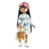 Paola Reina Pop Amigas Meily Met Teddybeer (32cm) PR04453 -Speelgoed Voor Kinderen Winkel paola reina paola reina pop amigas meily met teddy
