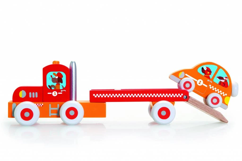 Scratch Houten Vrachtwagen & Raceauto 7 Scratch Houten Vrachtwagen & Raceauto - Afbeelding 5