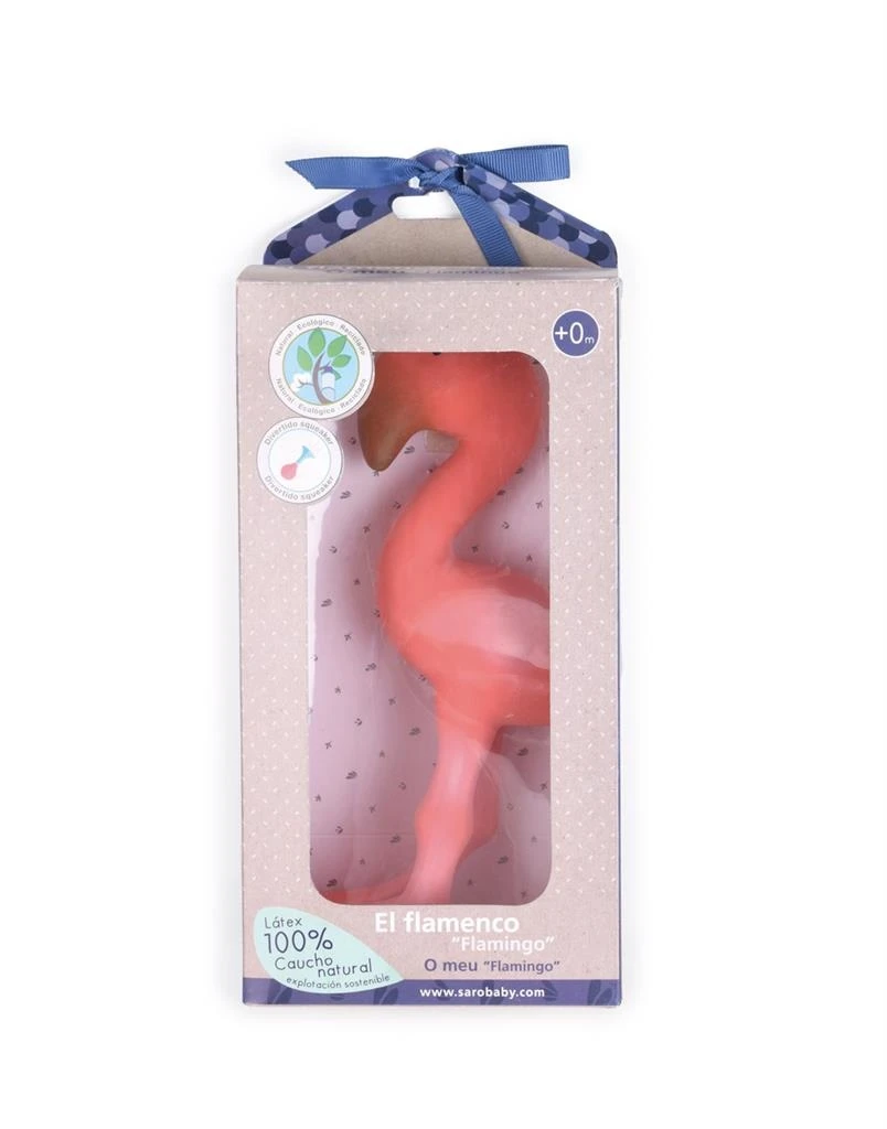 Tikiri Flamingo Bijt/badspeelgoed 4 Tikiri Flamingo Bijt/badspeelgoed - Afbeelding 2