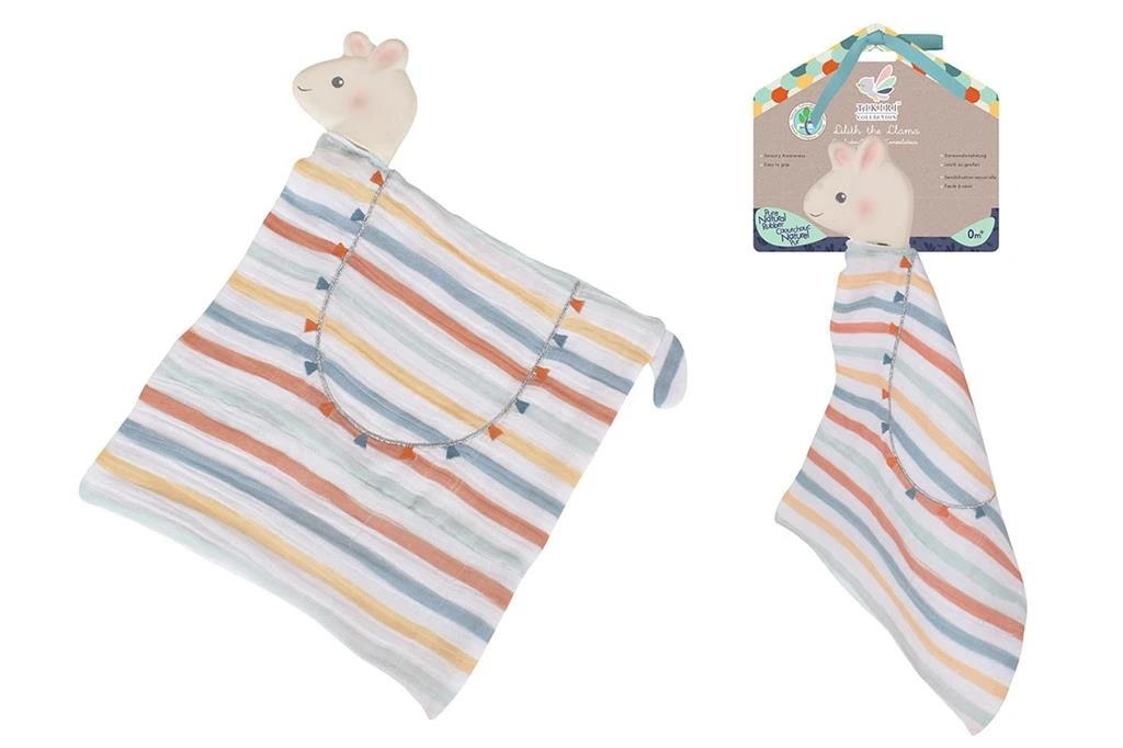 Tikiri Knuffeldoekje Met Bijtspeeltje - Lama 4 Tikiri Knuffeldoekje Met Bijtspeeltje - Lama - Afbeelding 2