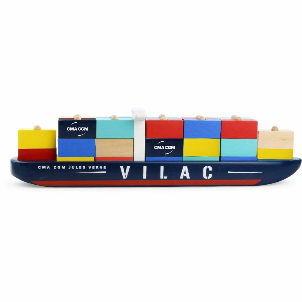 Vilac Vilacity Houten Containerschip 5 Vilac Vilacity Houten Containerschip - Afbeelding 3